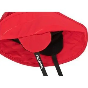 Women\'s Rain Hat - Waterproof Cap with Wide Brim and Earflaps, Red Waterproof Sou main image 3